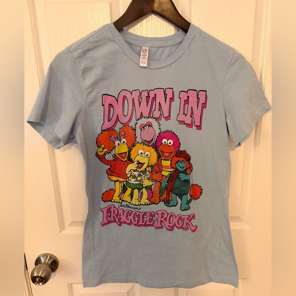 Fraggle Rock by Jim Henson Shirt, Women’s XL. Vintage 80s Muppets Short Sleeved